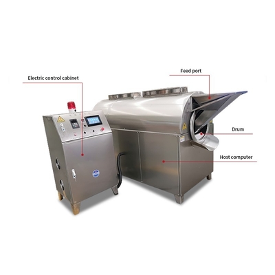 200 KG Electric Chestnuts Nut Walnut Drum Roasting Machine for Nut Roasting Equipment